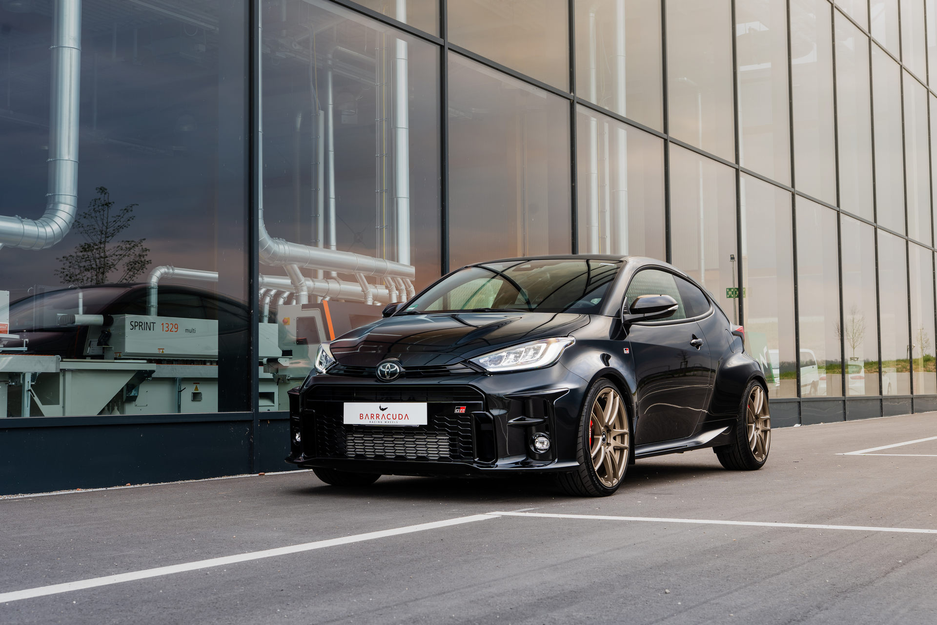 Bronze Wheels Complete This Blacked-Out Toyota GR Yaris