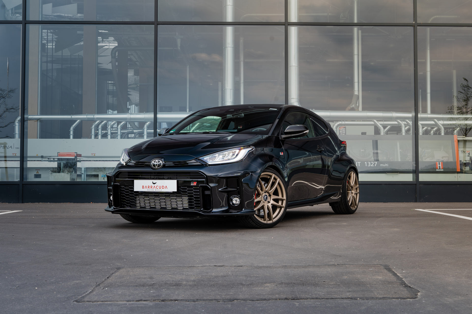 Bronze Wheels Complete This Blacked-Out Toyota GR Yaris
