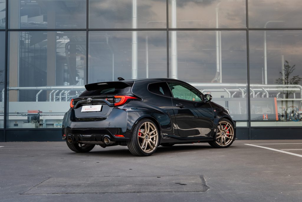 Bronze Wheels Complete This Blacked-Out Toyota GR Yaris | Carscoops