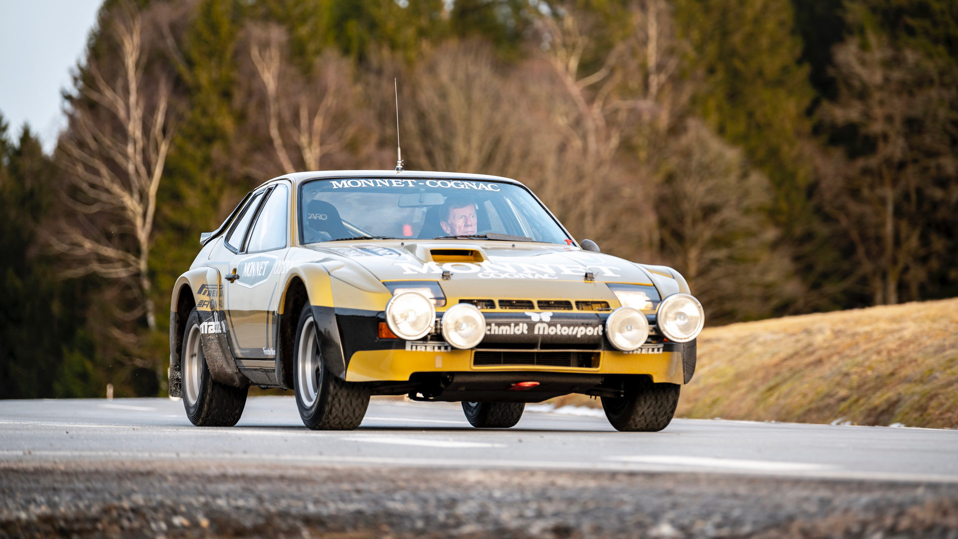 Porsche Restores Walter Röhrl’s Black And Gold 924 Carrera GTS Rally Car