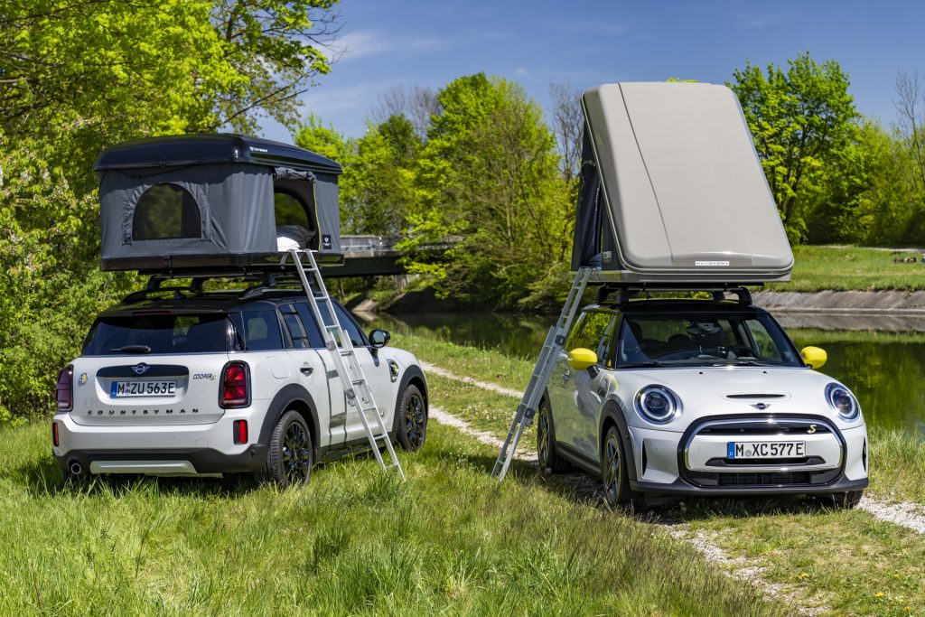 MINI Thinks You’ll Go Camping In The Cooper SE, Launches Rooftop Tent ...