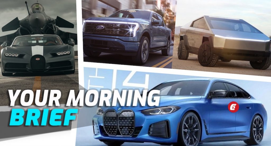  Ford F-150 Lightning EV Vs Tesla Cybertruck, BMW i4 M50 Leaked, 631-HP Porsche Cayenne Drift-Fest: Your Morning Brief