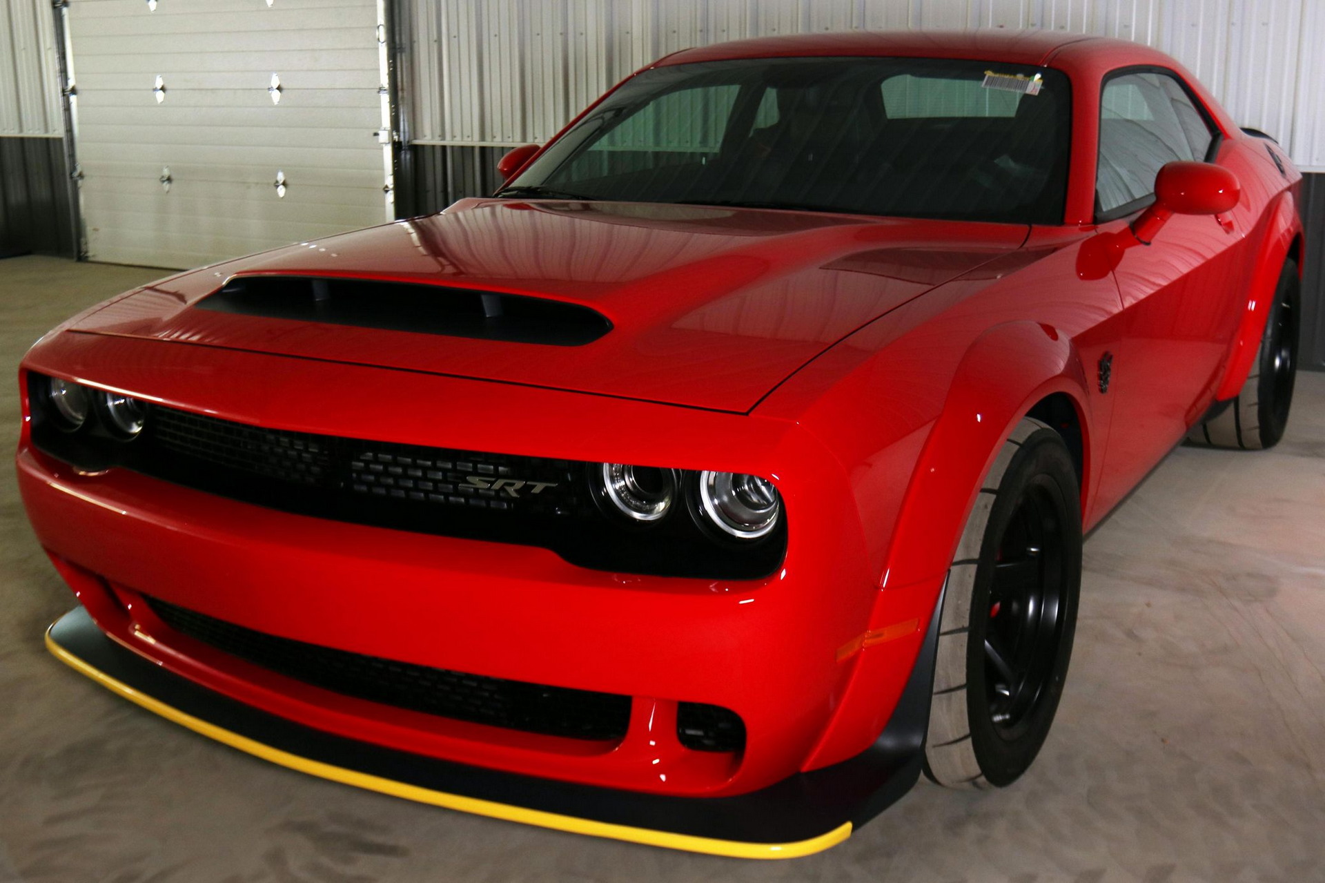 Dodge Demon With Delivery Mileage Still Has The Plastic Protectors On Its Seats