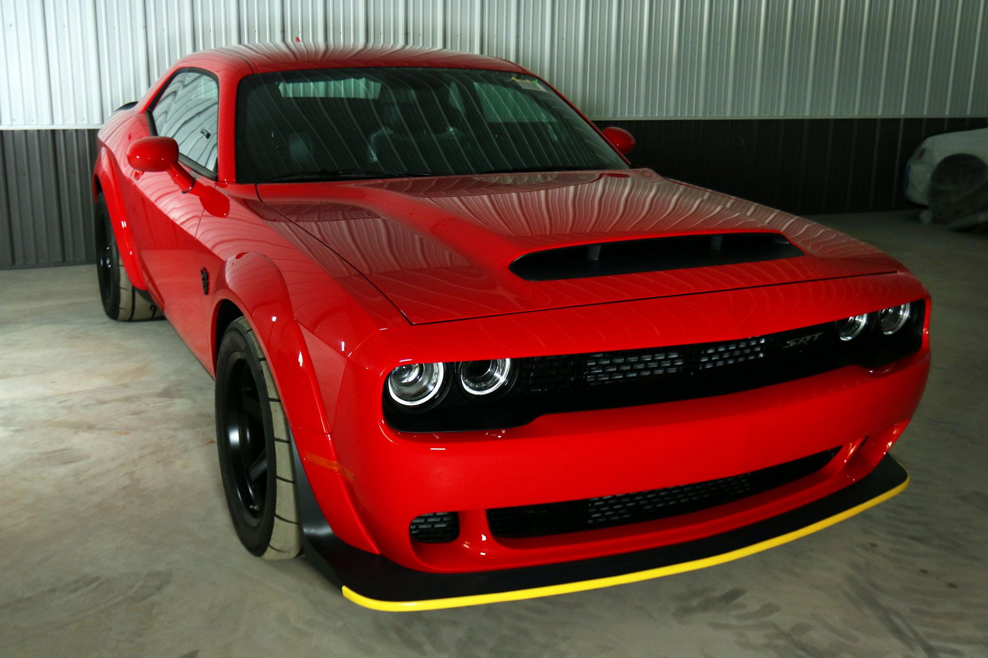 Dodge Demon With Delivery Mileage Still Has The Plastic Protectors On Its Seats