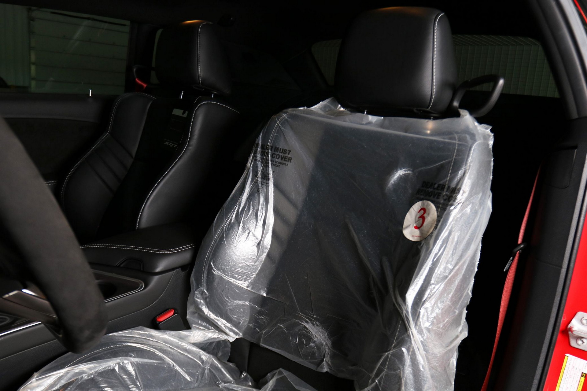 Dodge Demon With Delivery Mileage Still Has The Plastic Protectors On Its Seats