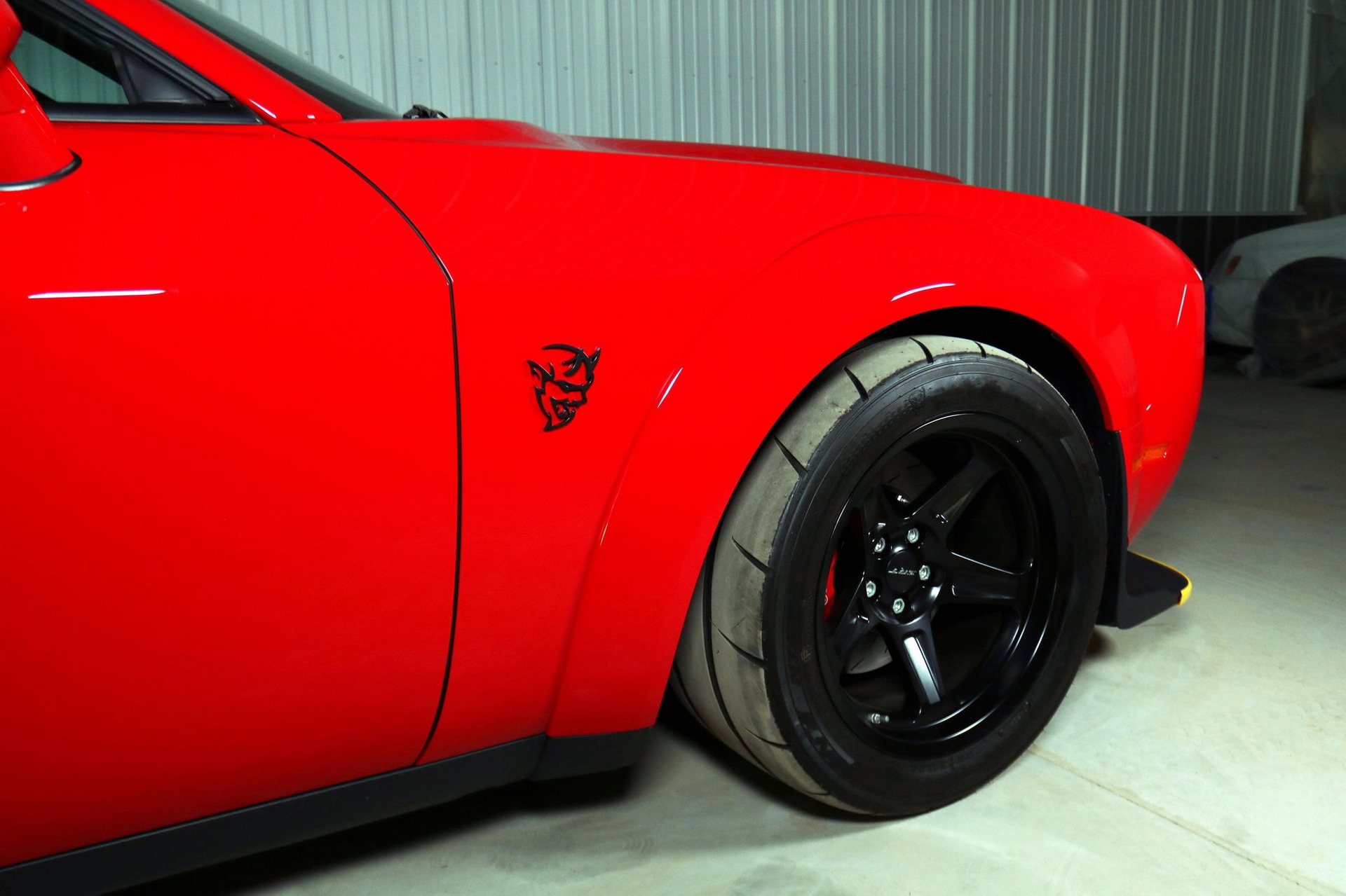 Dodge Demon With Delivery Mileage Still Has The Plastic Protectors On Its Seats