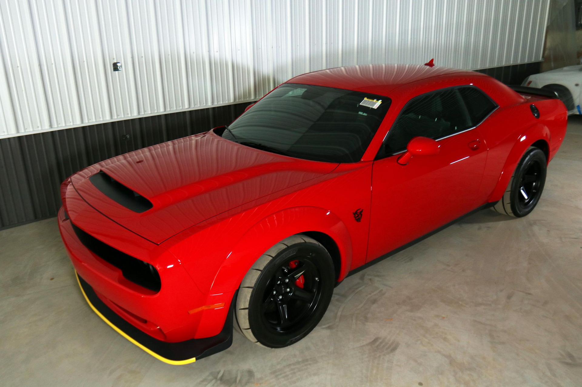 Dodge Demon With Delivery Mileage Still Has The Plastic Protectors On Its Seats
