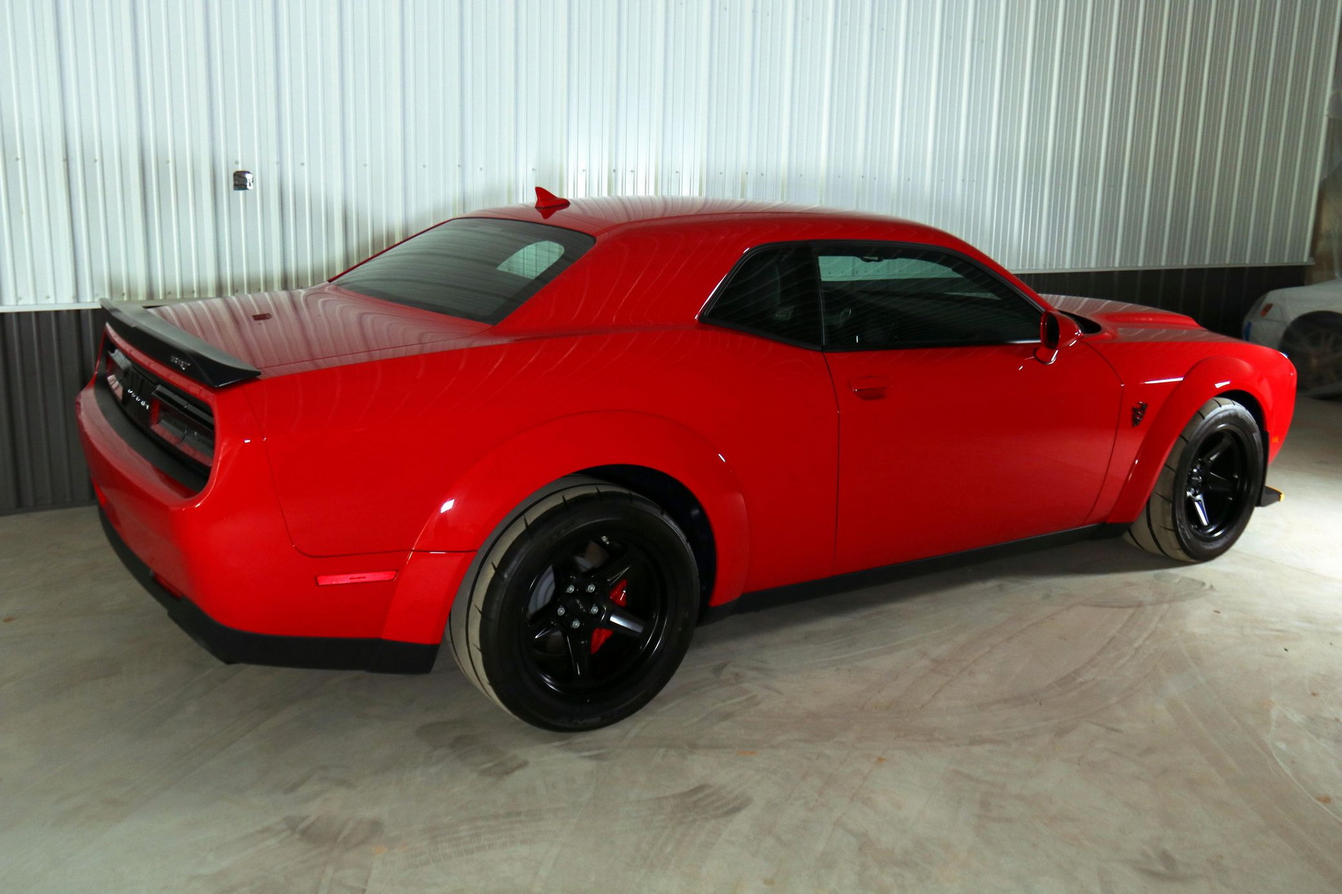 Dodge Demon With Delivery Mileage Still Has The Plastic Protectors On Its Seats