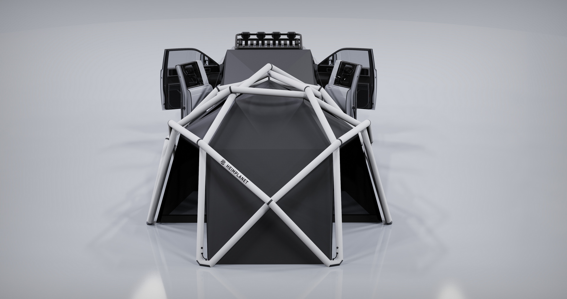 AMC Wolf+ Electric Pickup Won’t Come Until 2023, But It’s Got A Geodesic Tent