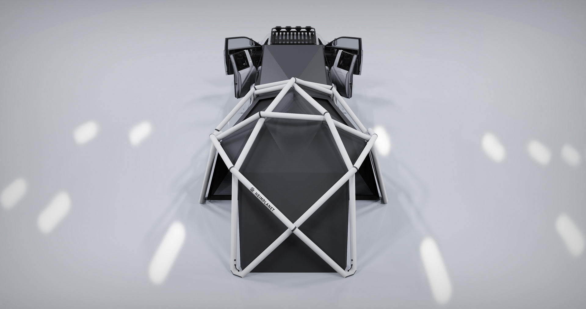 AMC Wolf+ Electric Pickup Won’t Come Until 2023, But It’s Got A Geodesic Tent