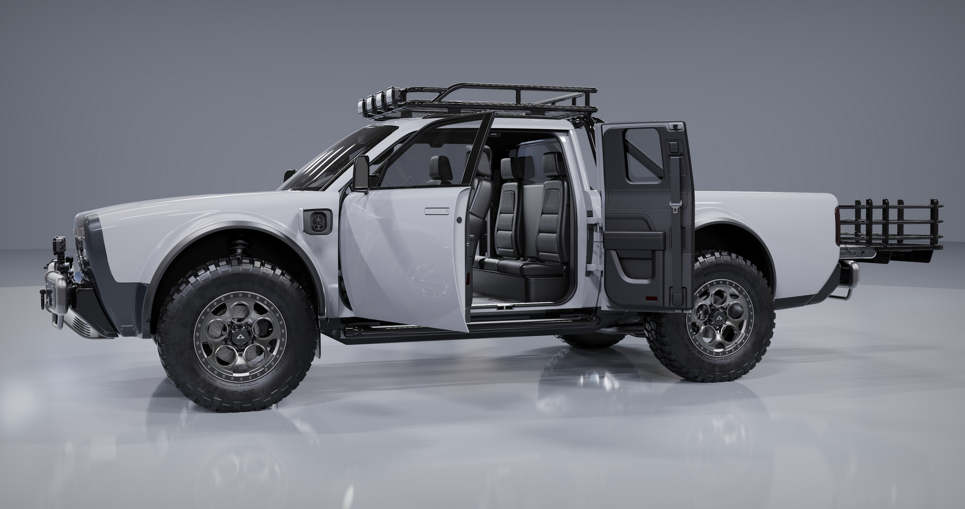 AMC Wolf+ Electric Pickup Won’t Come Until 2023, But It’s Got A Geodesic Tent