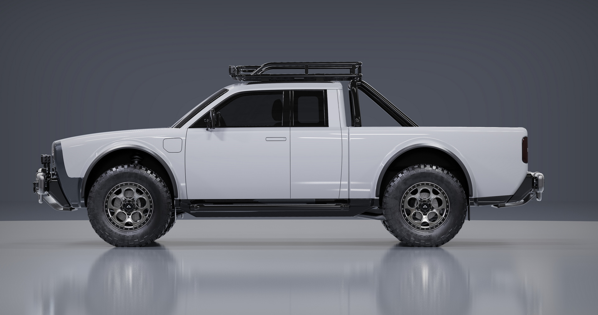 AMC Wolf+ Electric Pickup Won’t Come Until 2023, But It’s Got A Geodesic Tent