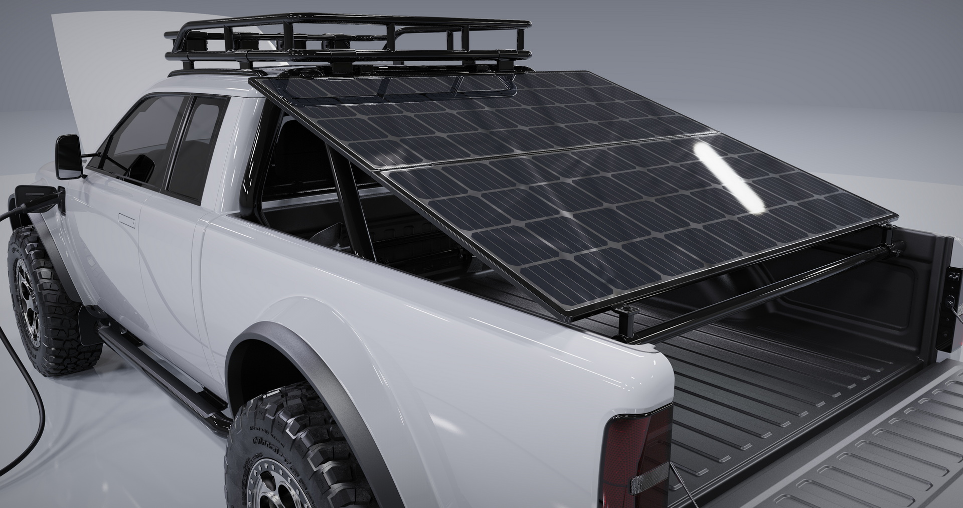 AMC Wolf+ Electric Pickup Won’t Come Until 2023, But It’s Got A Geodesic Tent
