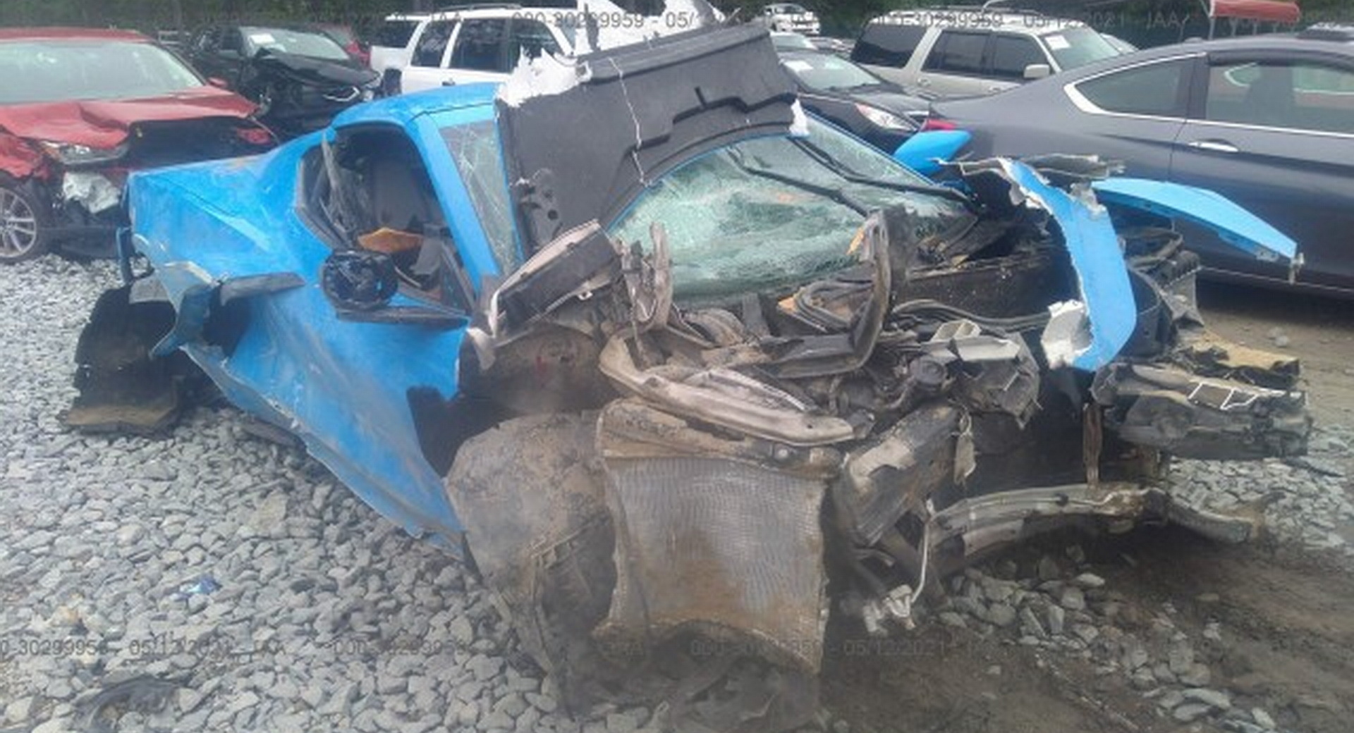 Any Ideas What To Do With This Wrecked 2021 C8 Corvette?