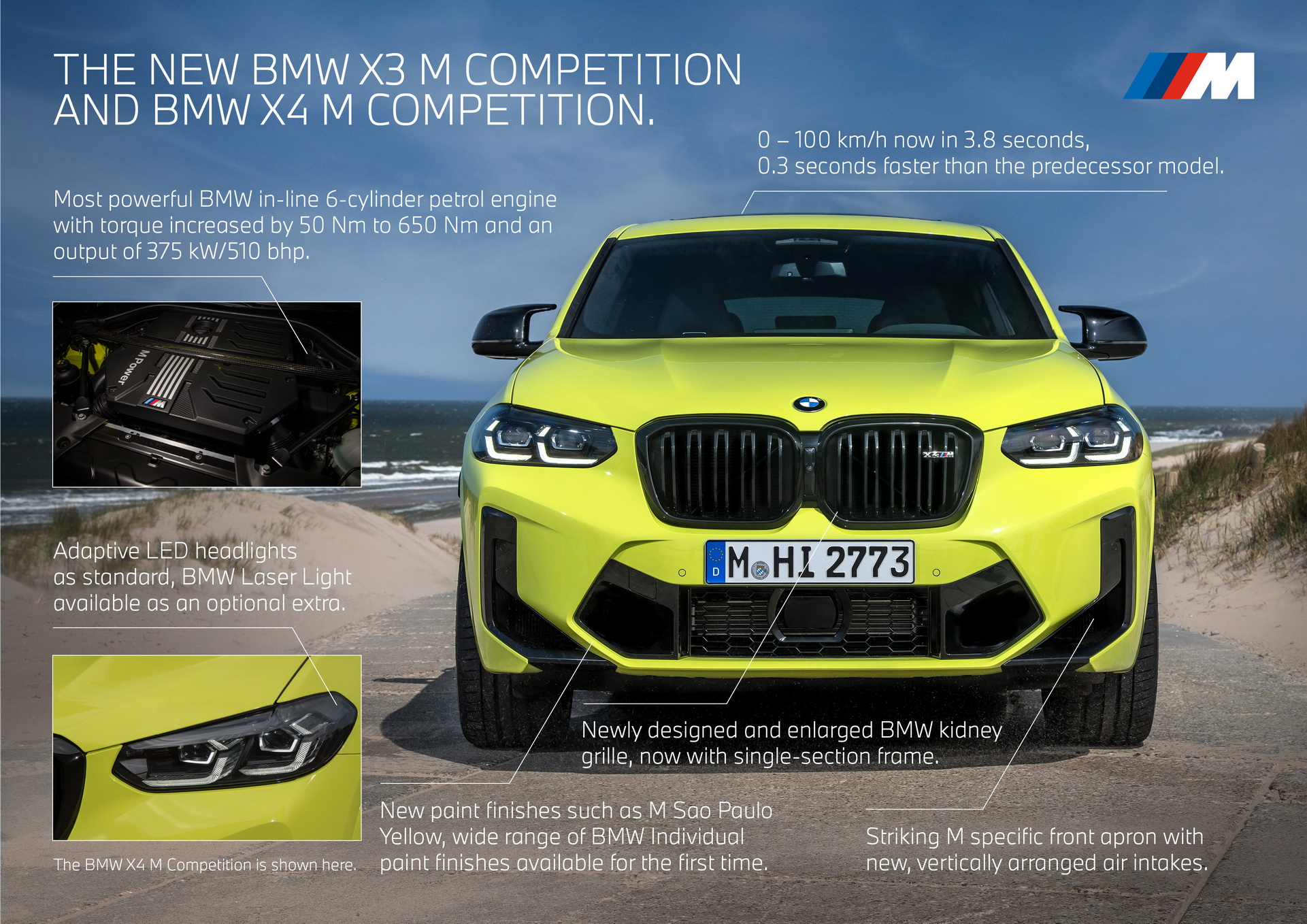 BMW Gives 2022 X3 M And X4 M A Speed Boost To Help Them With Their Mid-Life Crisis