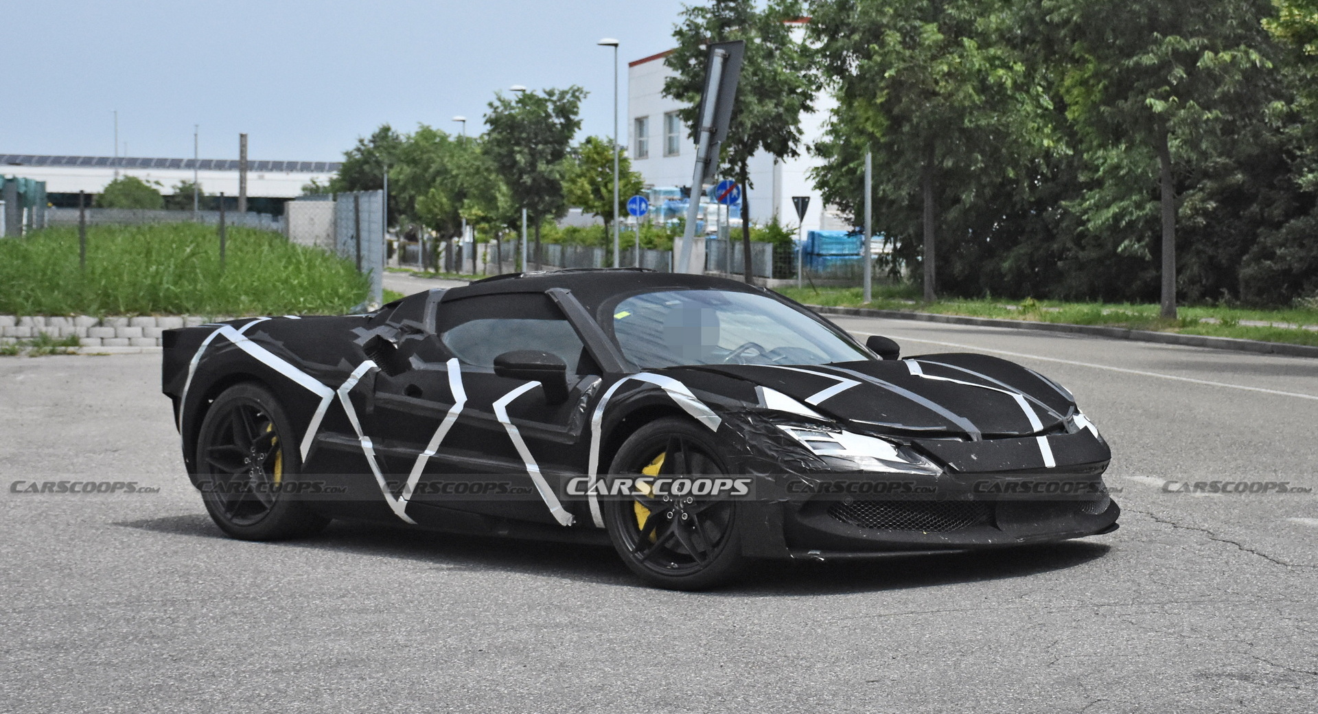 Ferrari’s V6 Hybrid Sports Car Shows Off A Little More Of Its Design Under New Camouflage