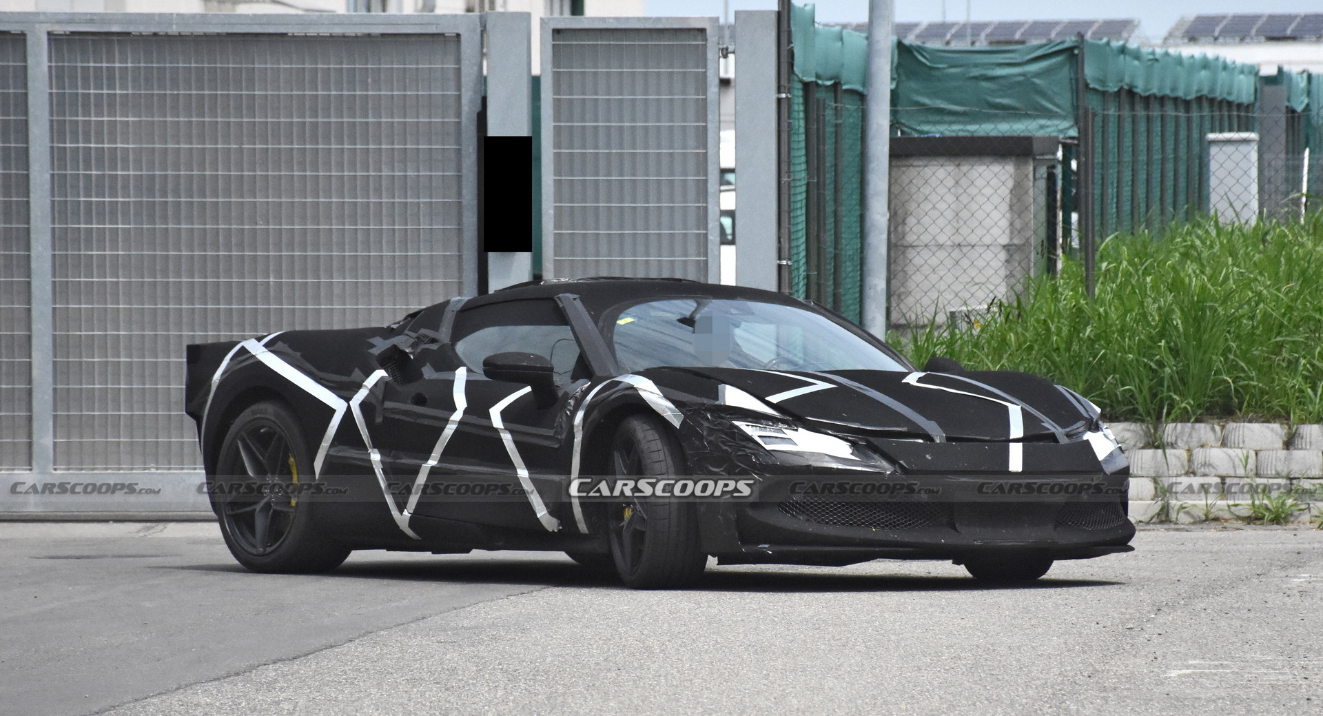 Ferrari’s V6 Hybrid Sports Car Shows Off A Little More Of Its Design Under New Camouflage