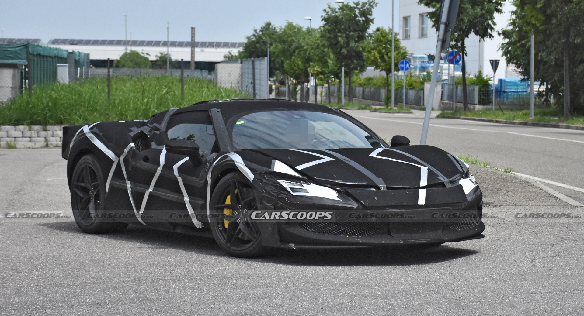 Ferrari’s V6 Hybrid Sports Car Shows Off A Little More Of Its Design Under New Camouflage
