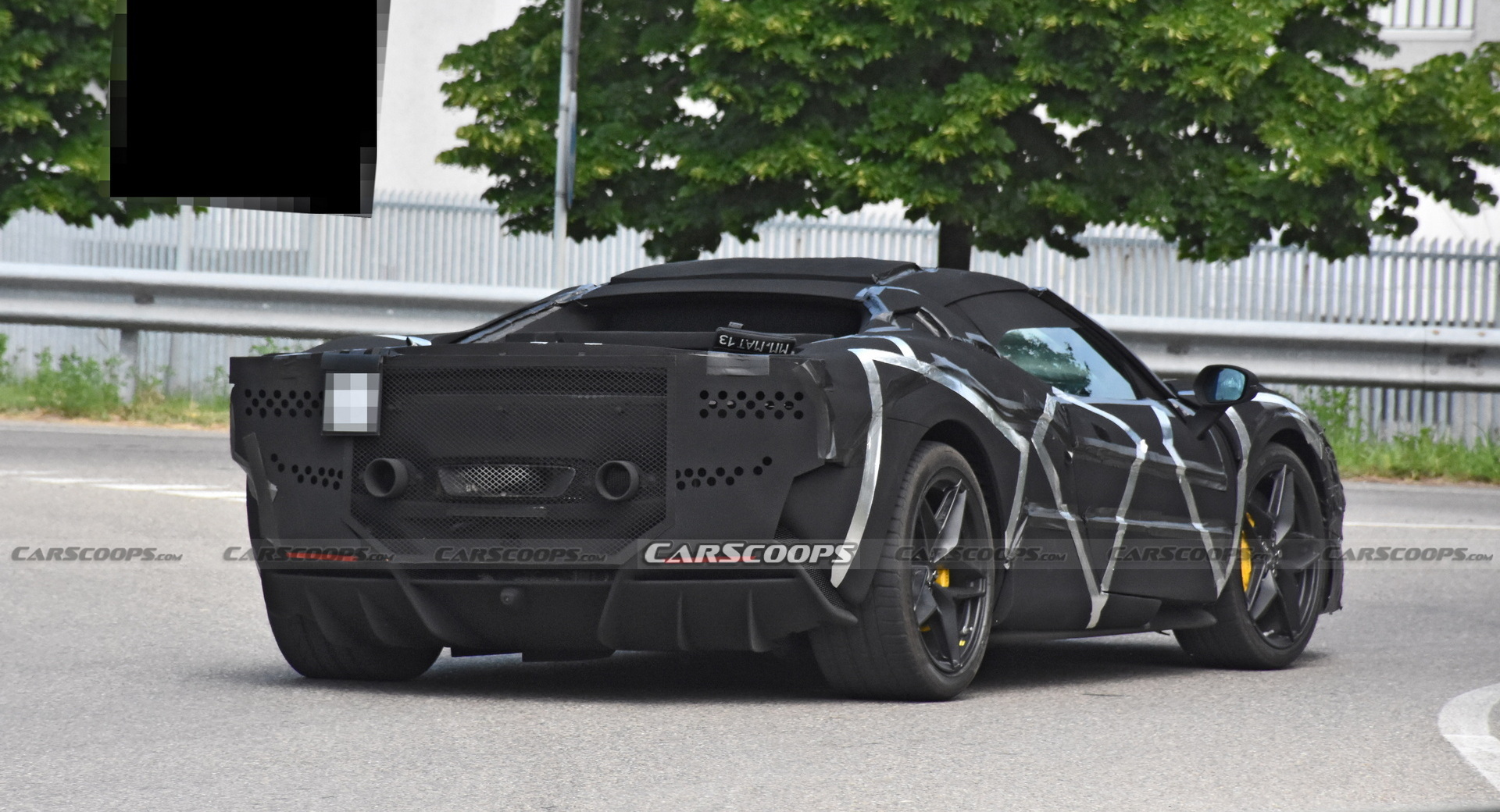 Ferrari’s V6 Hybrid Sports Car Shows Off A Little More Of Its Design Under New Camouflage