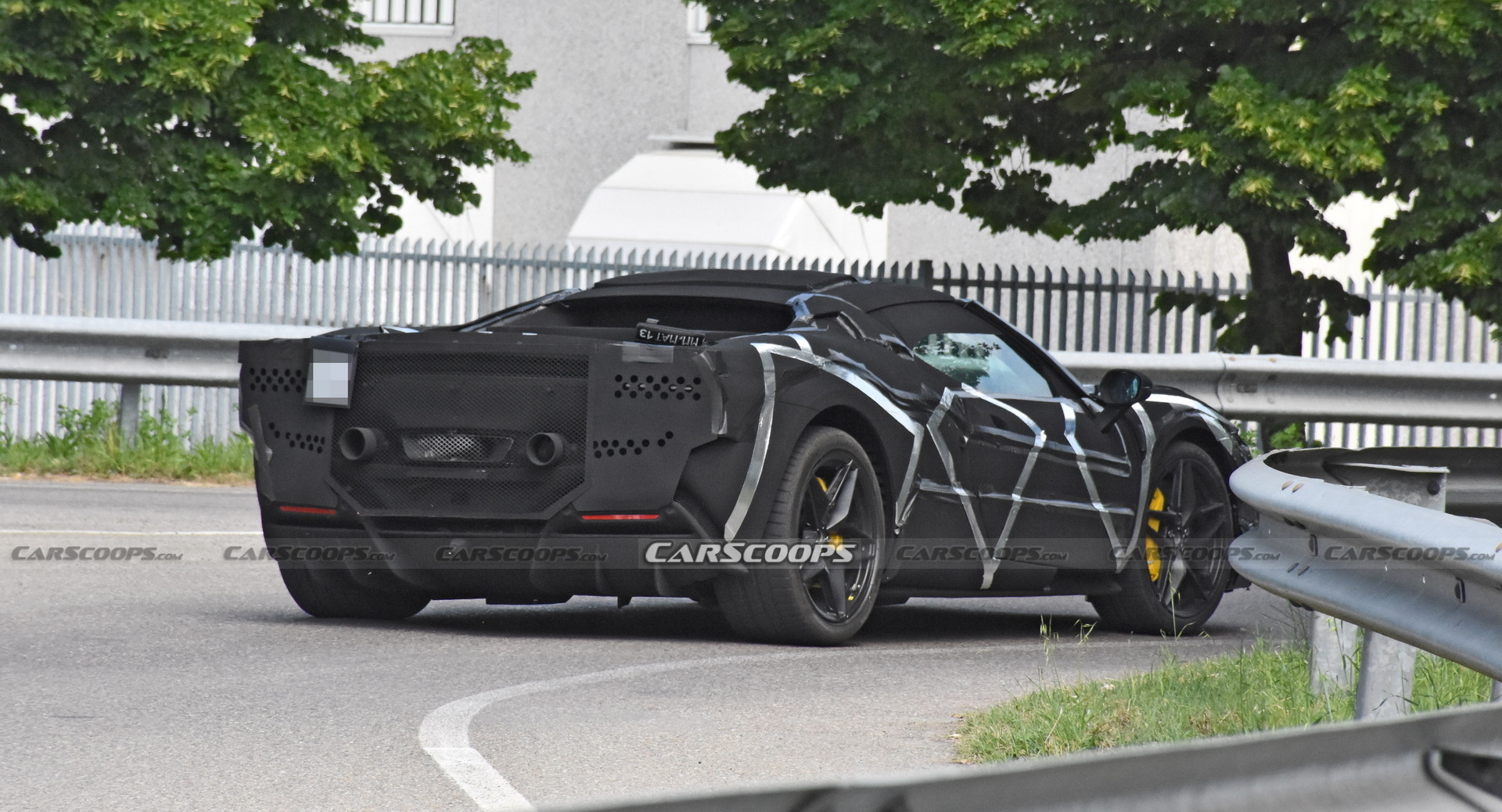 Ferrari’s V6 Hybrid Sports Car Shows Off A Little More Of Its Design Under New Camouflage