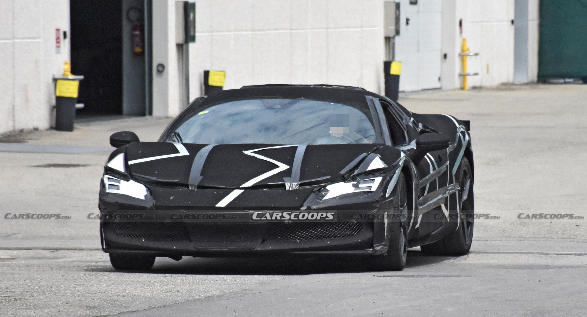 Ferrari’s V6 Hybrid Sports Car Shows Off A Little More Of Its Design Under New Camouflage