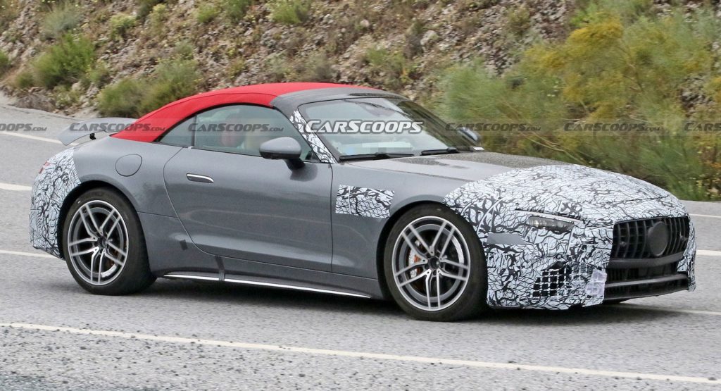  2022 Mercedes-AMG SL Drops Camo And Looks Like A Four-Seat GT Roadster In Latest Spy Photos