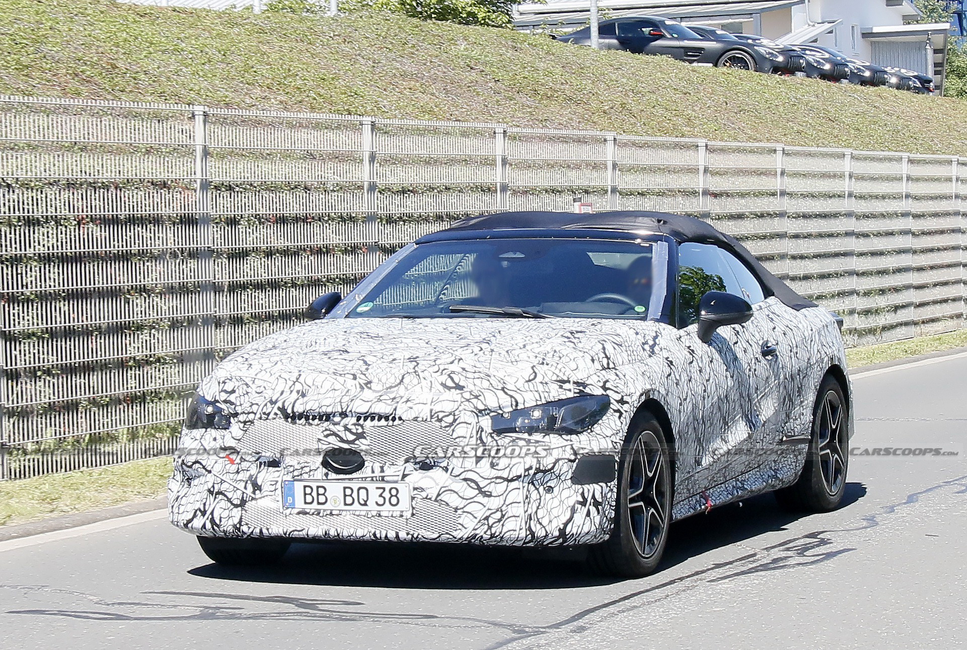 2023 Mercedes-Benz C-Class Cabrio Caught Cruising With Fake Tops In Spy Pictures