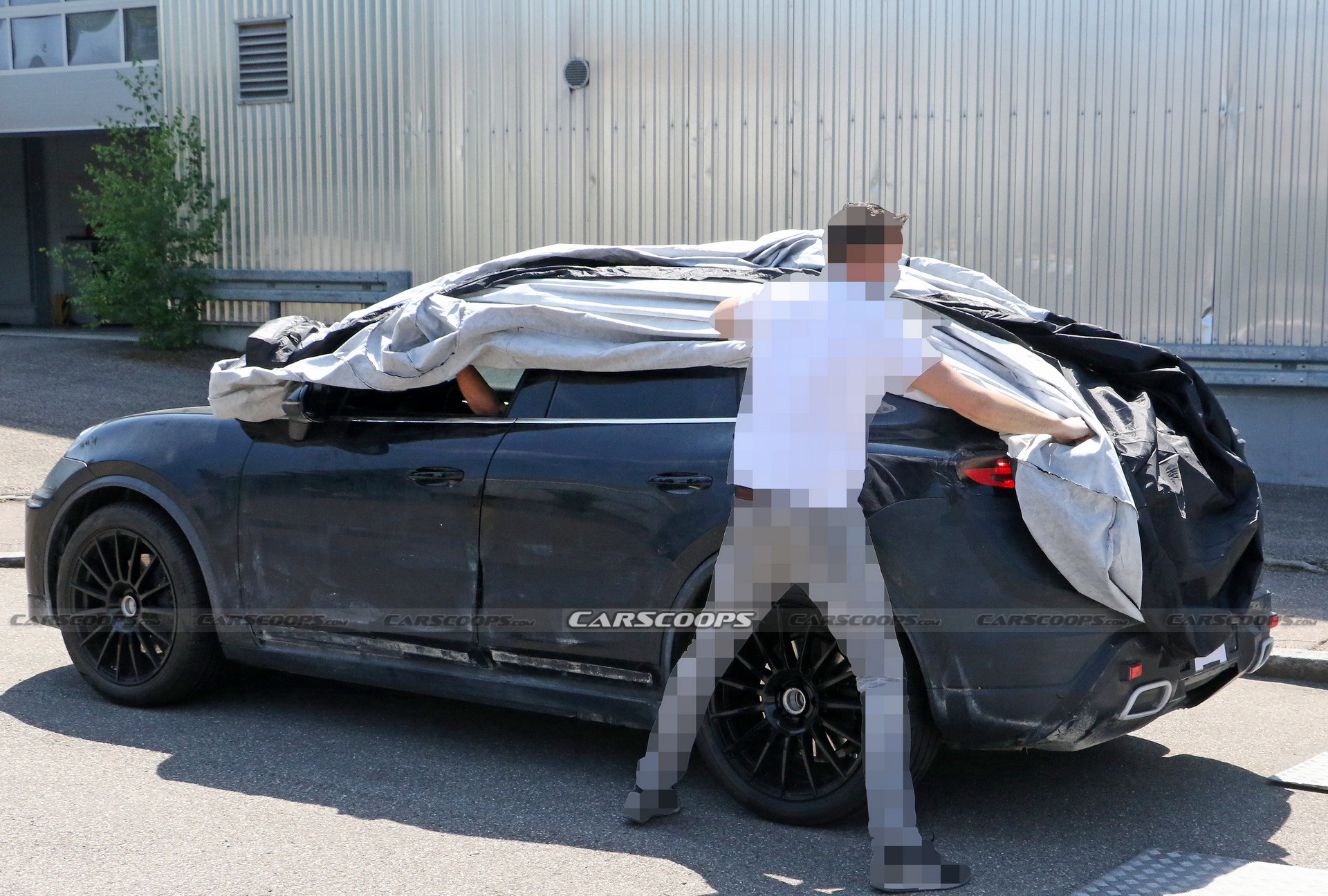 Fully Electric 2023 Porsche Macan Spied Showing Its Sexy Roofline And Digital Dashboard