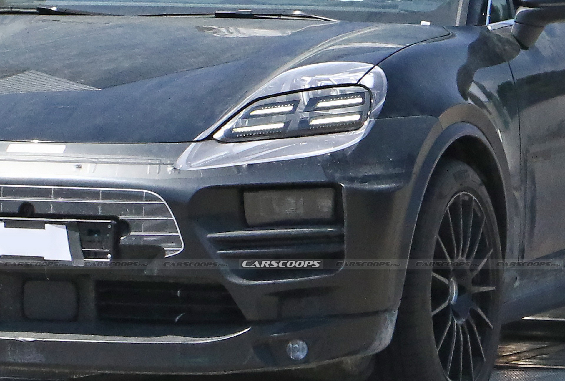 Fully Electric 2023 Porsche Macan Spied Showing Its Sexy Roofline And Digital Dashboard