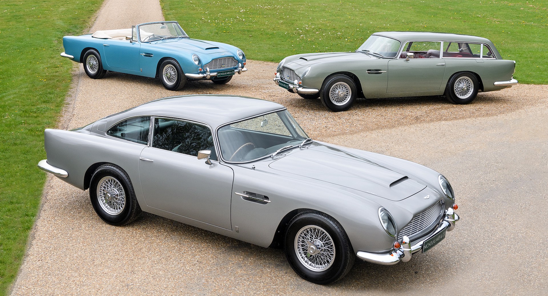 Miniature Aston Martin DB5 Volante SMTS échelle 1/43 – Bleue, MIB