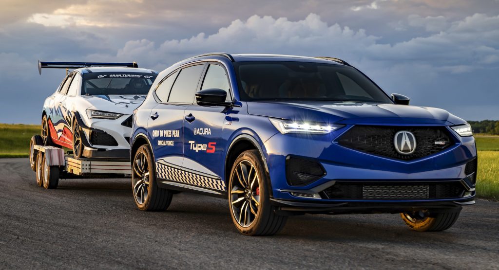  Acura’s New 2022 MDX Type S Is Towing A TLX Racecar From Ohio To Pikes Peak