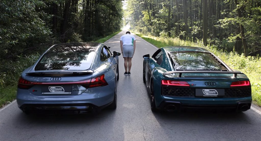  Can The Audi RS E-Tron GT Outsprint An R8 V10 Performance?