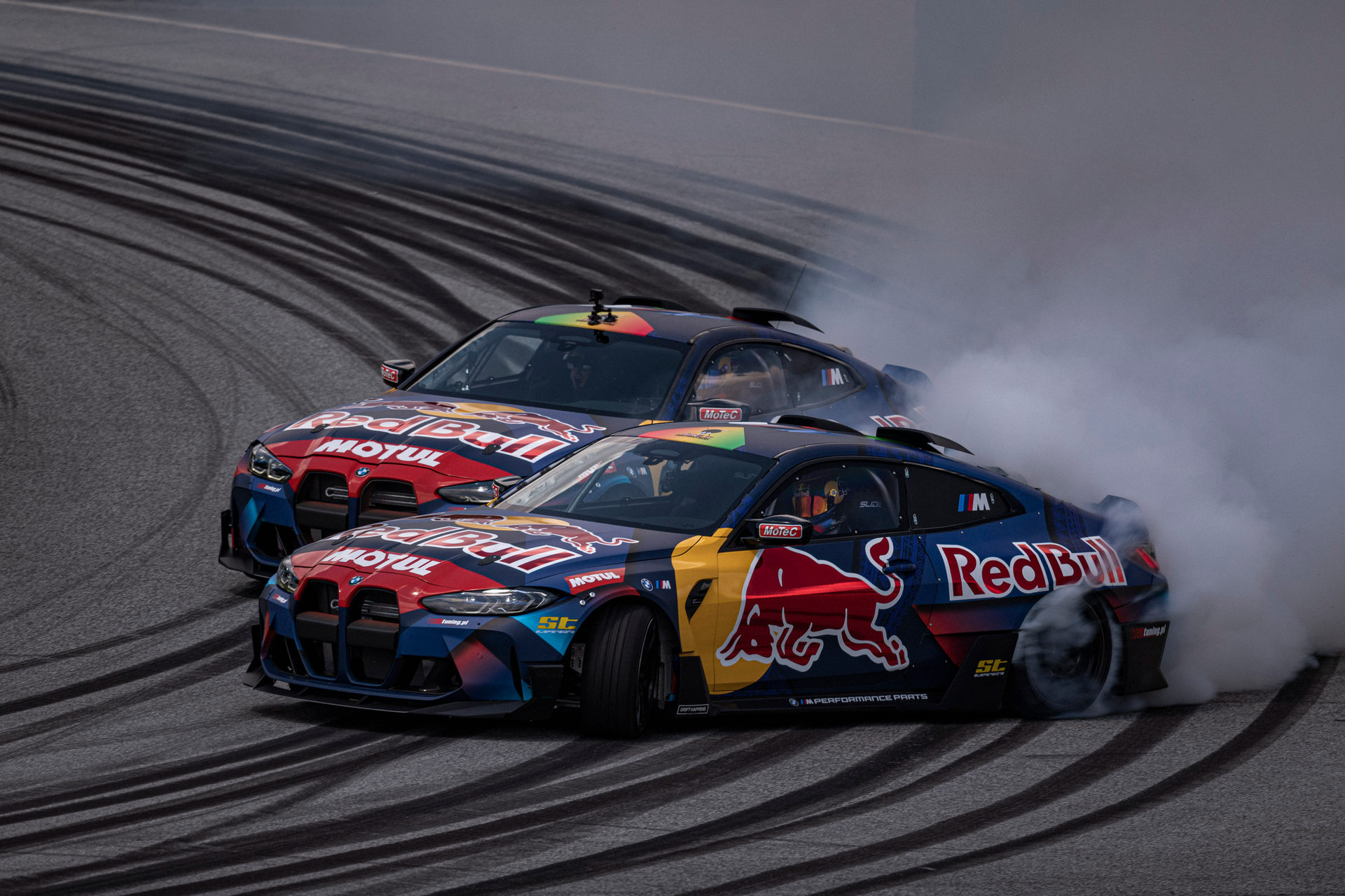 BMW M And The Red Bull Driftbrothers Unveil 1,050 HP M4 Drift Cars
