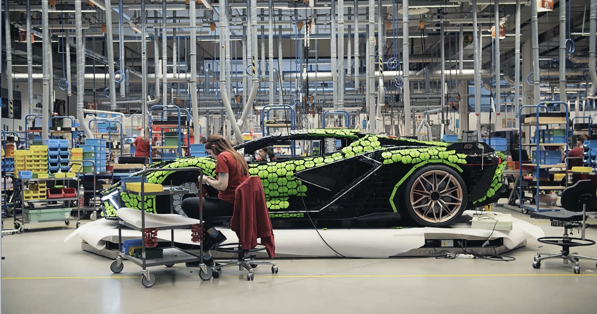 You’ll Wish You Could Buy This Life-Sized Lamborghini Sián Made Entirely Out Of Lego Bricks