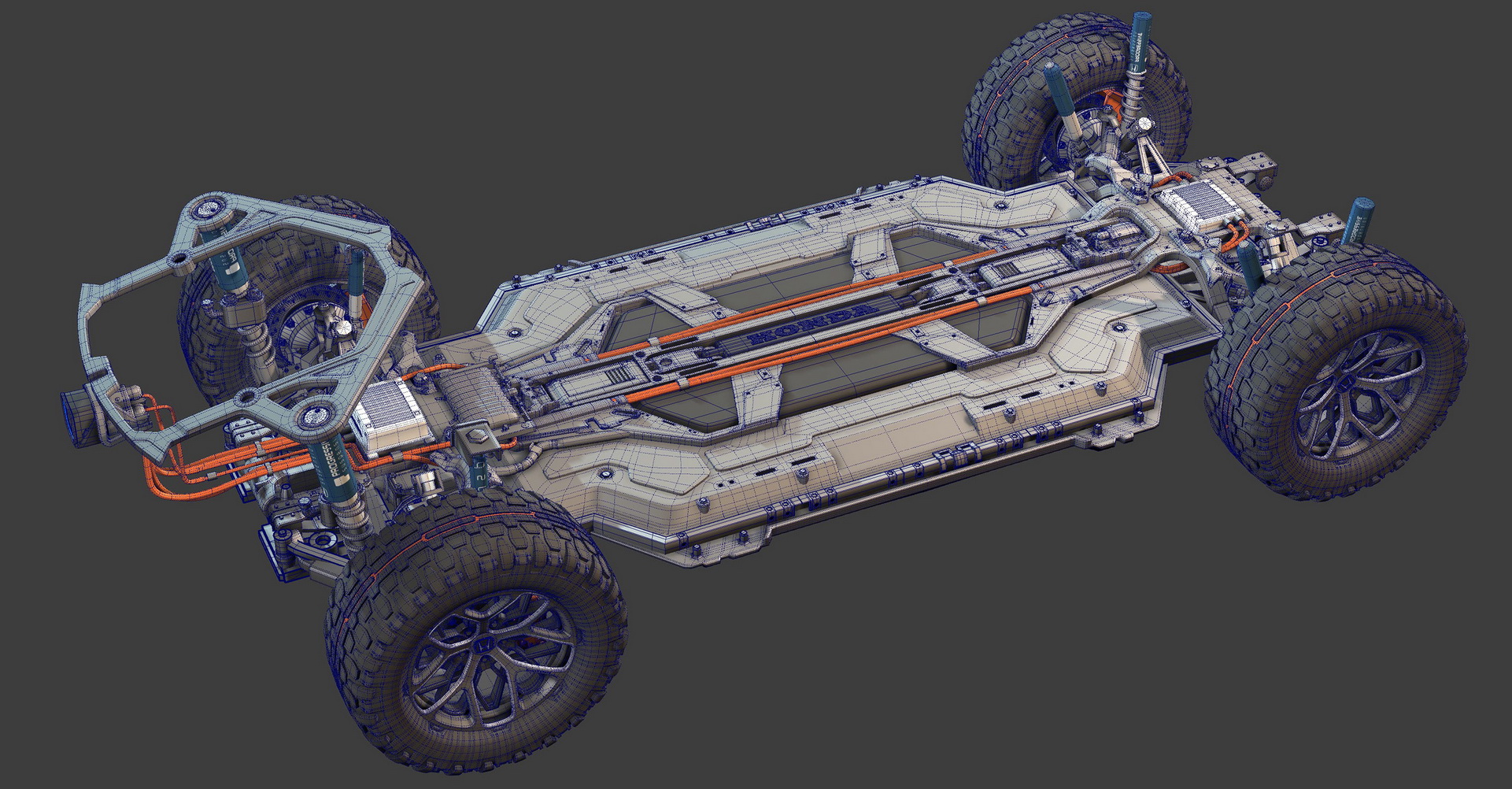 Designer Creates A Honda Ridgeline Electric Pickup For The Future