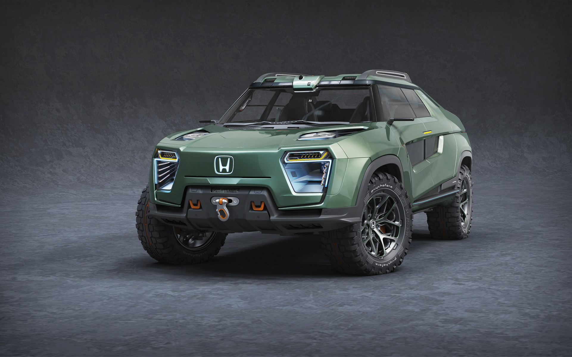 Designer Creates A Honda Ridgeline Electric Pickup For The Future