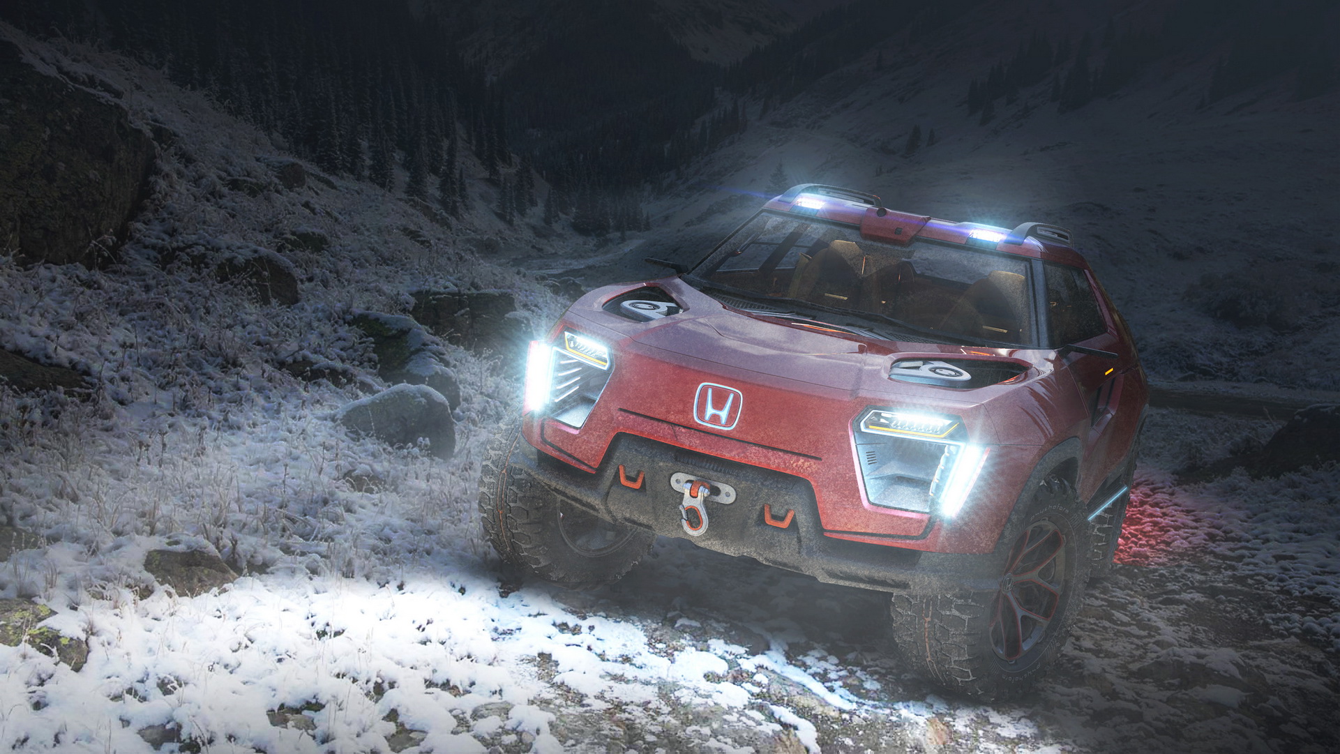 Designer Creates A Honda Ridgeline Electric Pickup For The Future