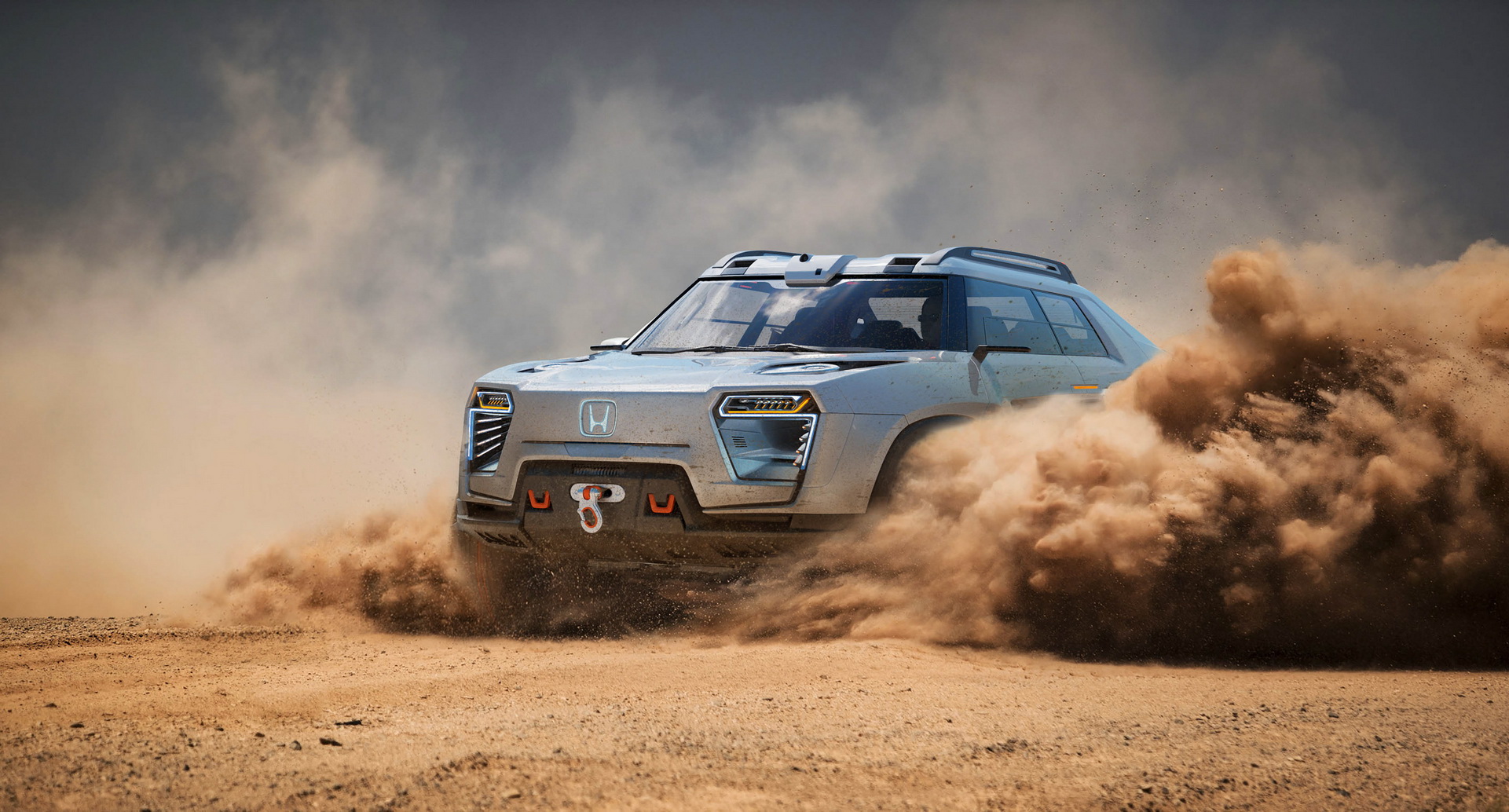 Designer Creates A Honda Ridgeline Electric Pickup For The Future