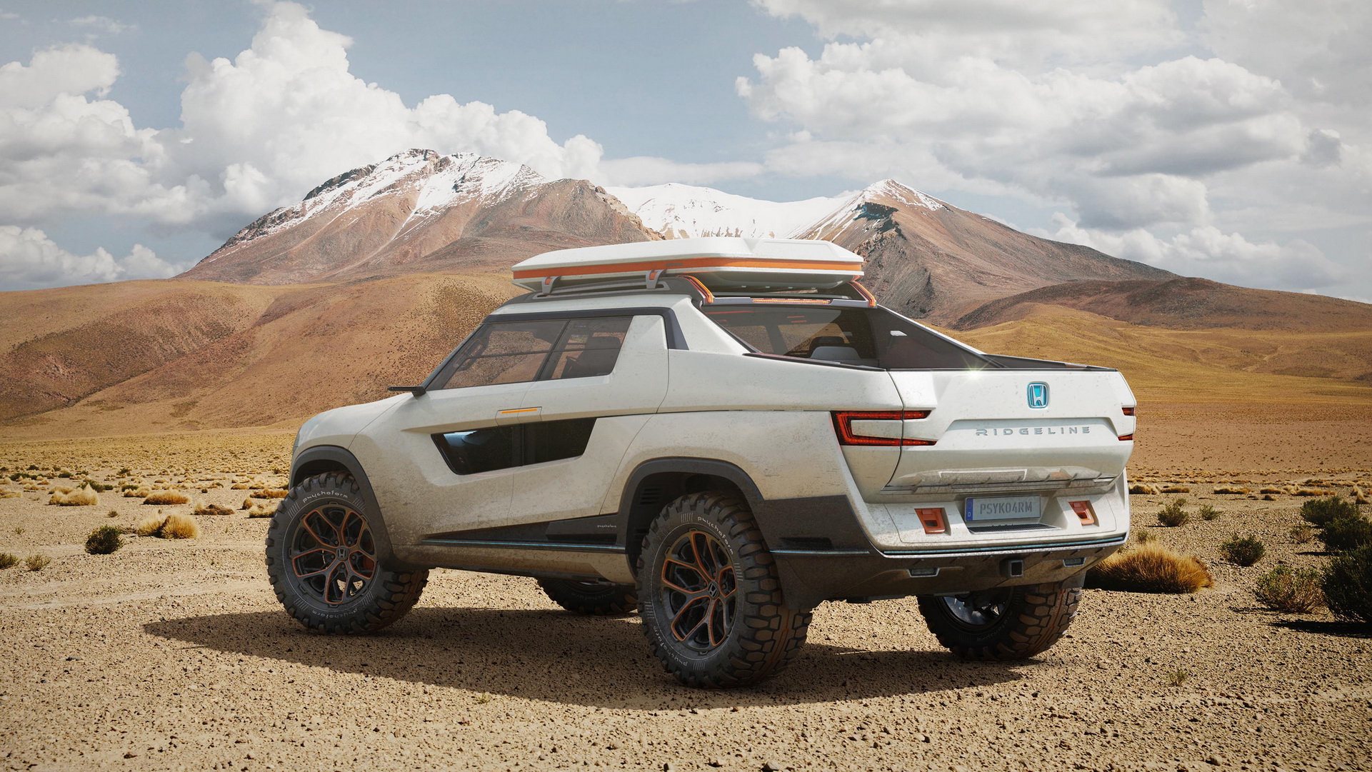 Designer Creates A Honda Ridgeline Electric Pickup For The Future