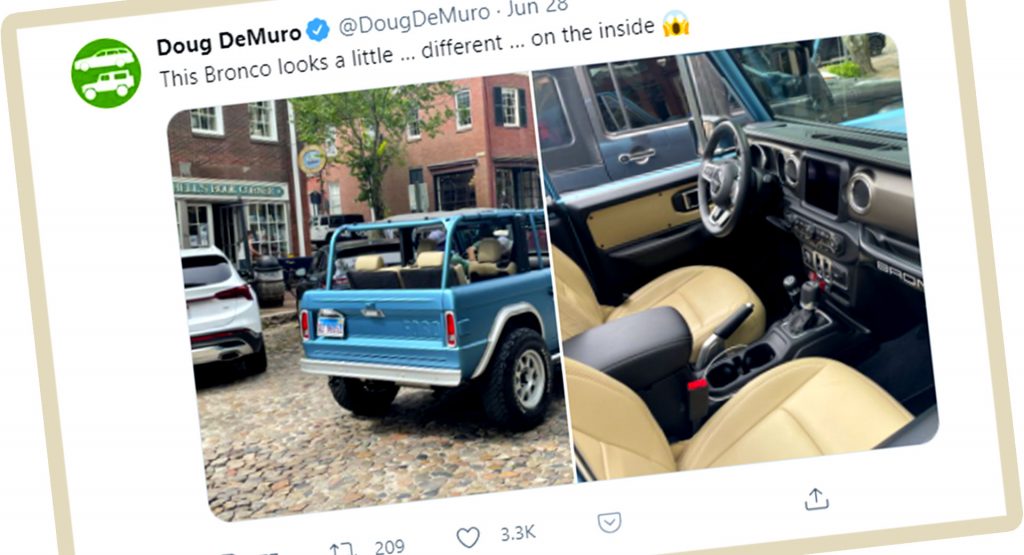 This Classic Ford Bronco Is Actually A 2018 Jeep Wrangler Rubicon!