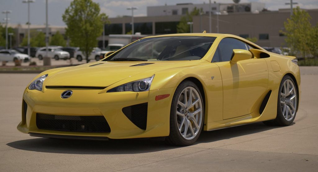  Pearl Yellow Lexus LFA Has Only Been Driven 72 Miles