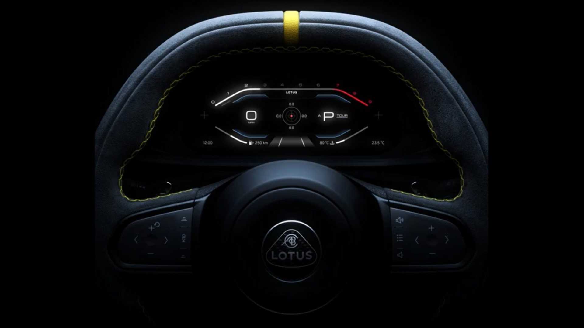 Lotus Previews The Digital Dash Of 2022 Emira Sports Car