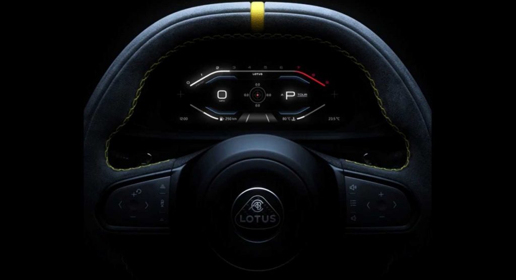  Lotus Previews The Digital Dash Of 2022 Emira Sports Car