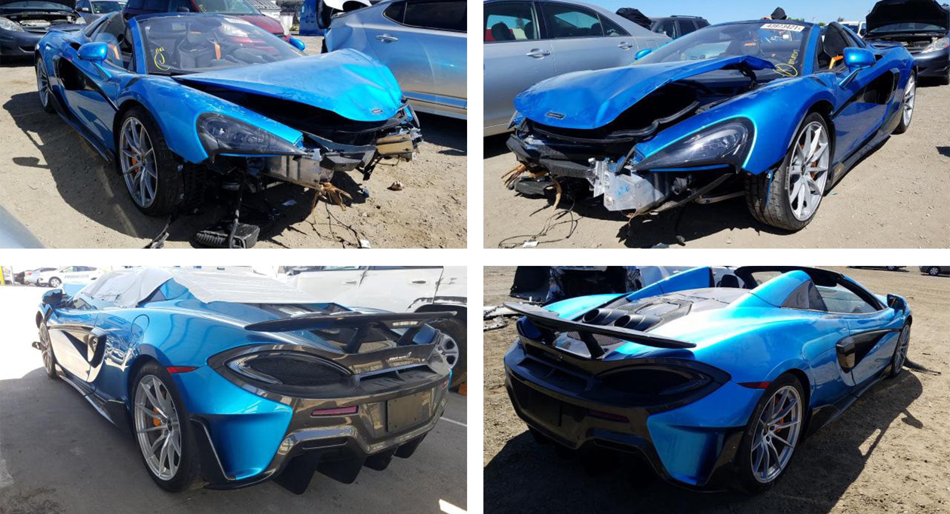 This Crashed McLaren 600LT Spider Is In A Very Sorry State | Carscoops