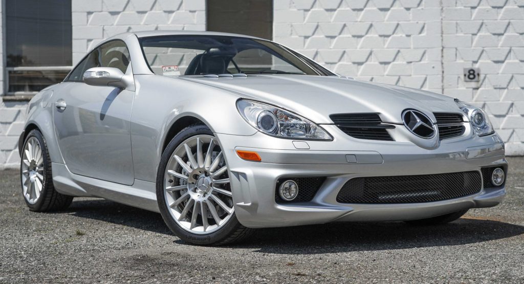  2005 Mercedes-Benz SLK55 AMG Is A Compact Roadster That Carries A Big V8 Stick