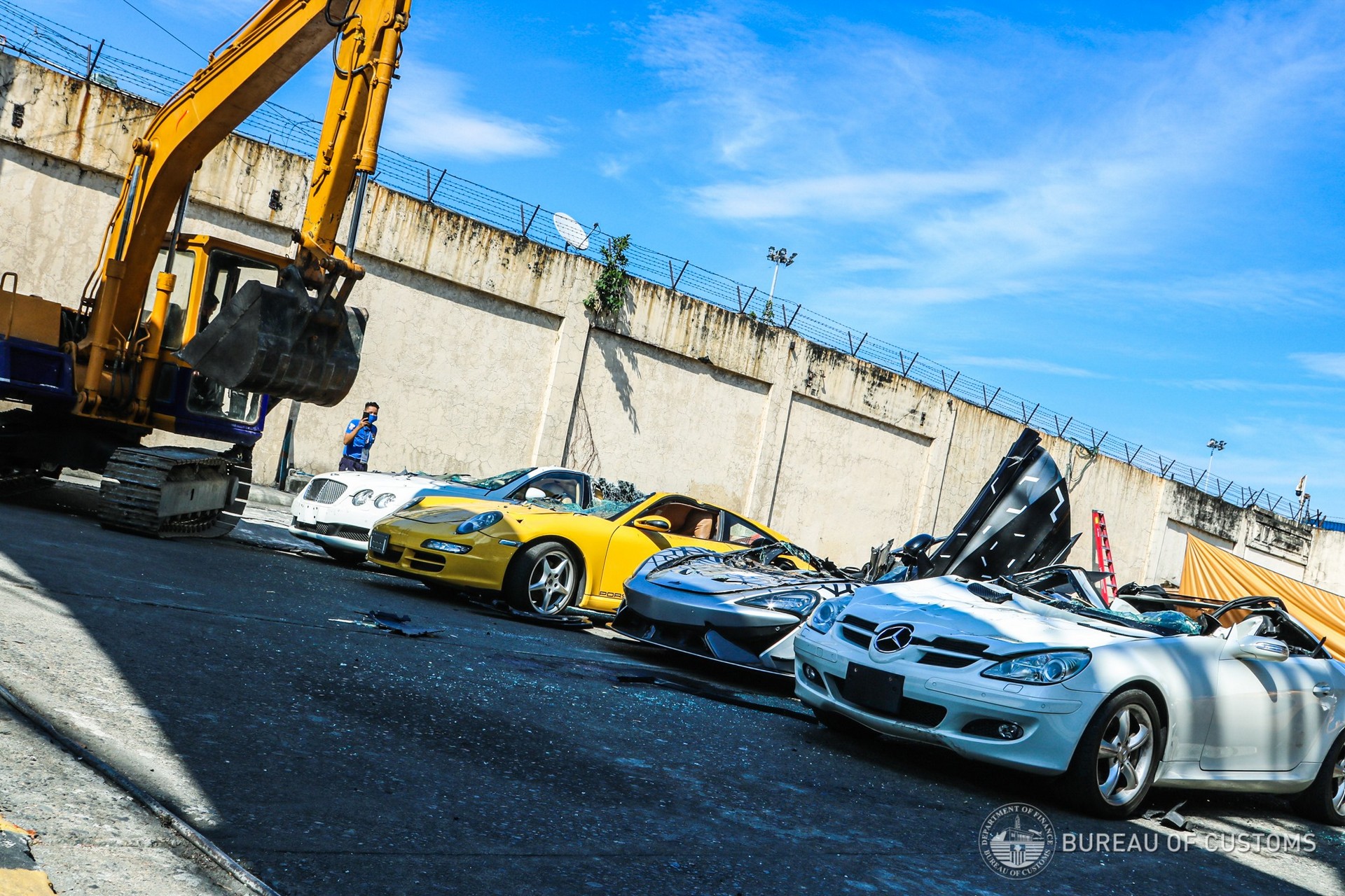 Philippines Just Wants To See The World’s Luxury And Exotic Cars Crushed To The Ground With A Bulldozer