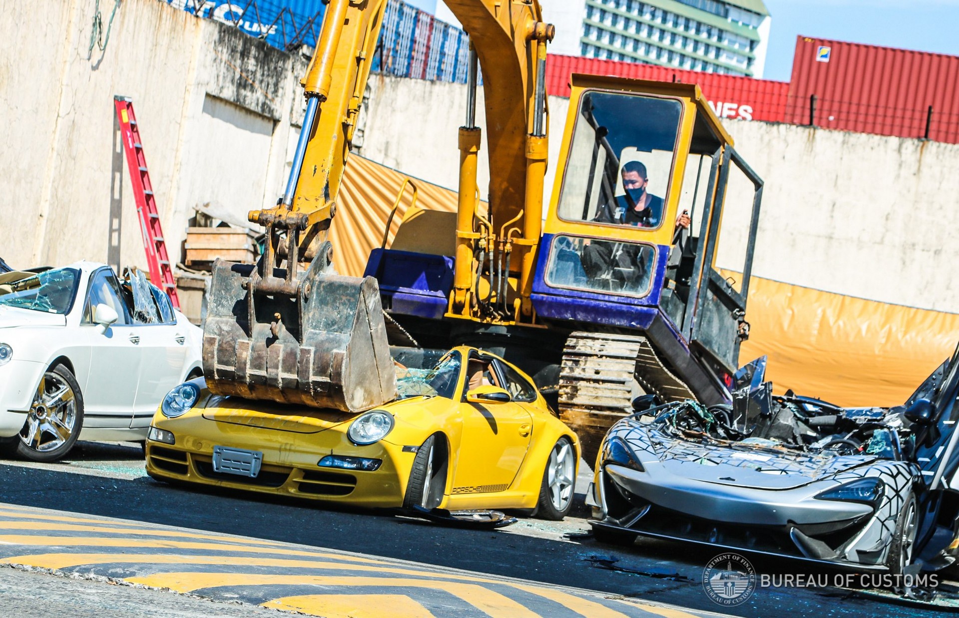 Philippines Just Wants To See The World’s Luxury And Exotic Cars Crushed To The Ground With A Bulldozer