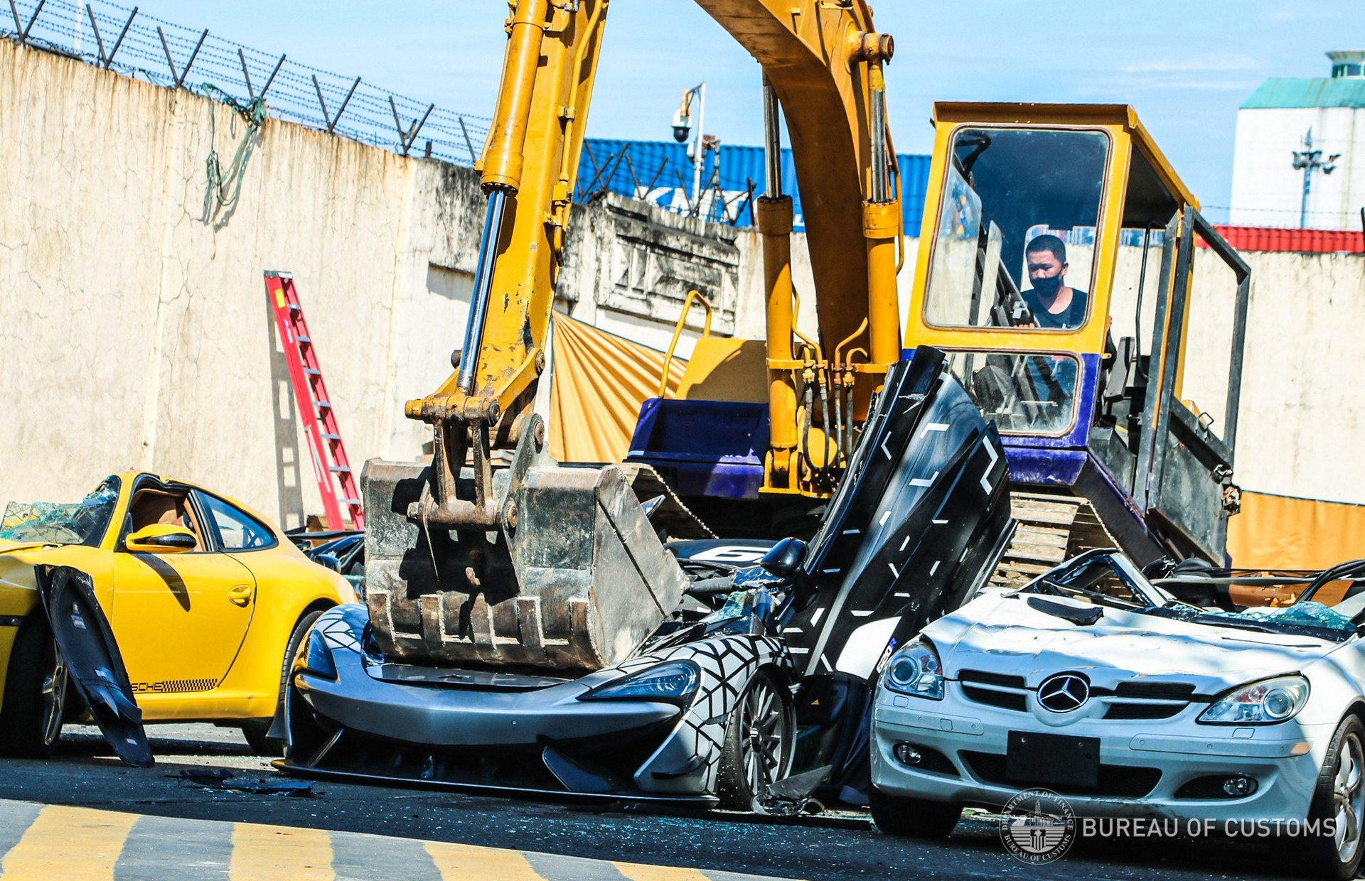 Philippines Just Wants To See The World’s Luxury And Exotic Cars Crushed To The Ground With A Bulldozer