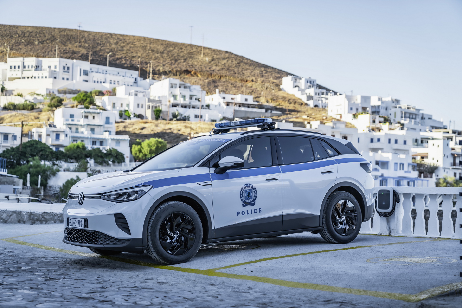 Greek Island Going EV-Only Gets Its First VW ID.4 Police Cars