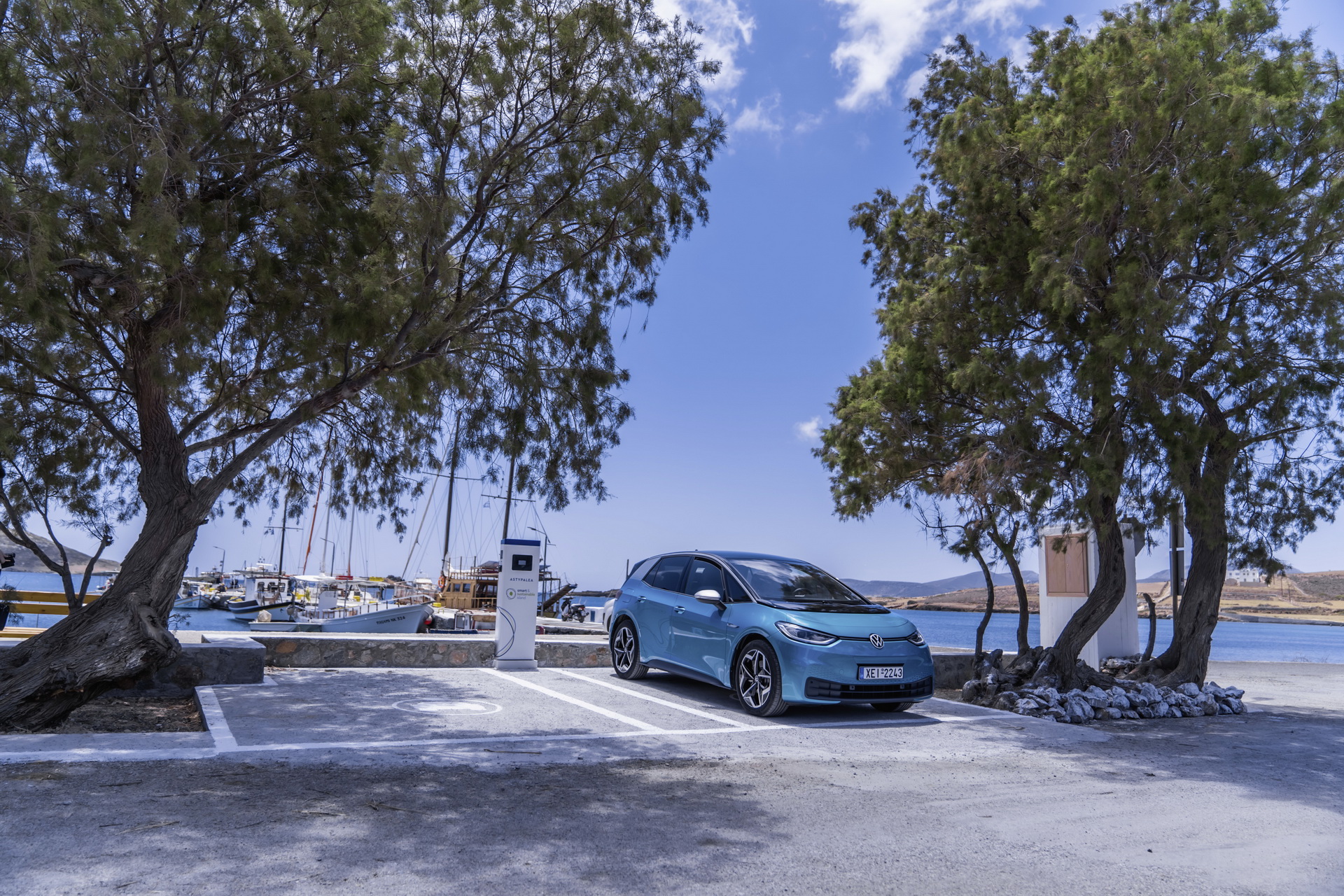 Greek Island Going EV-Only Gets Its First VW ID.4 Police Cars